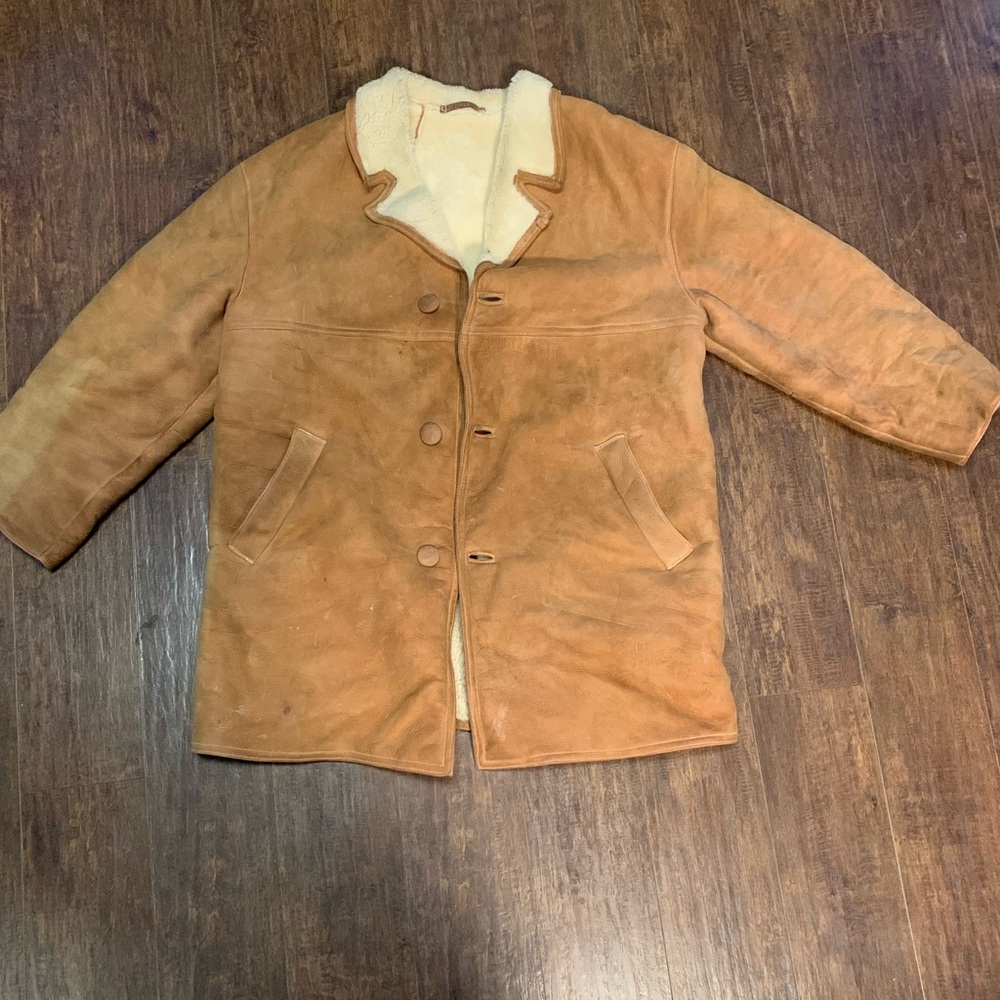 Real sheepskin coat